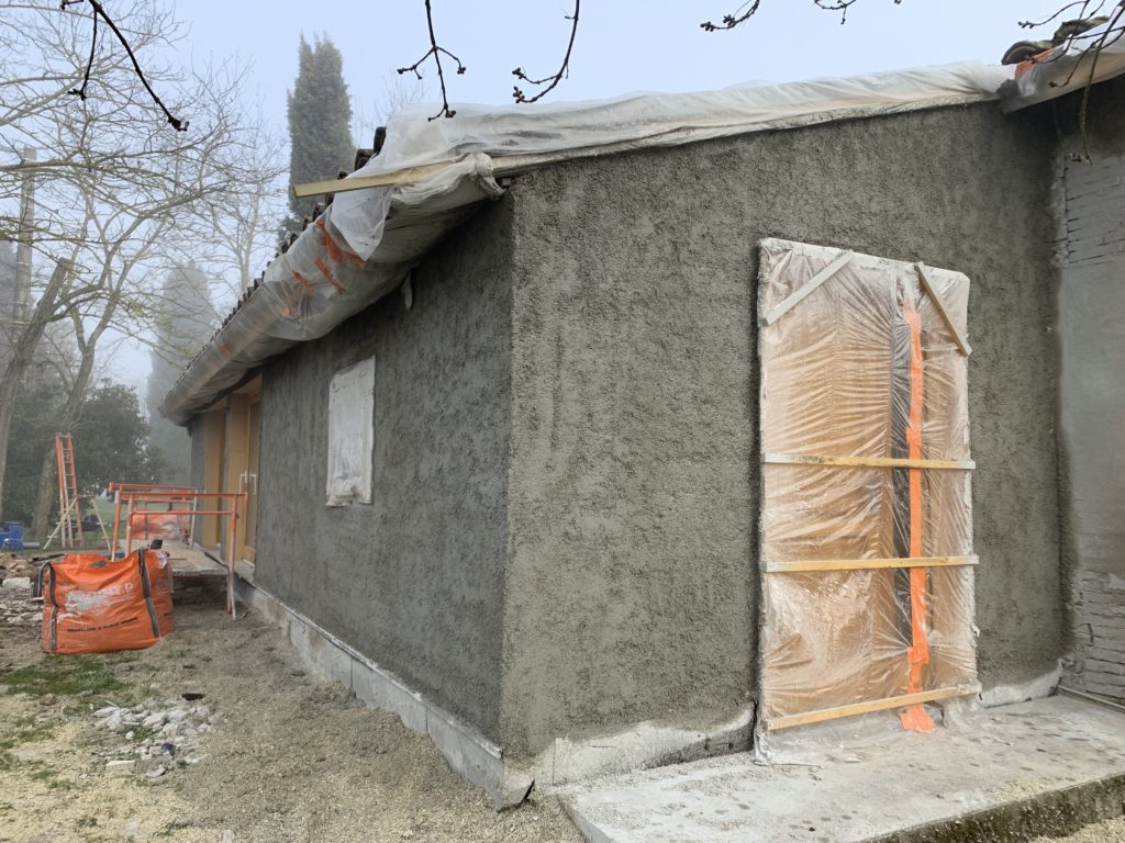Rénovation par l'extérieur Béton de chanvre - DévelGreen